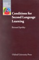 Conditions for Second Language Learning - Introduction to a General Theory (Paperback)