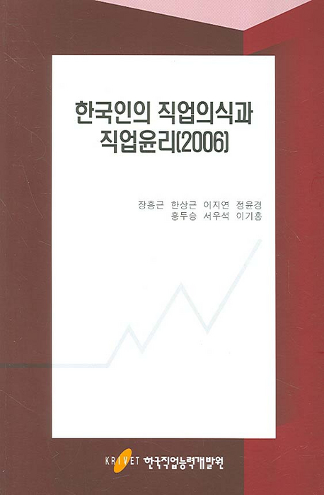한국인의 직업의식과 직업윤리. 2006