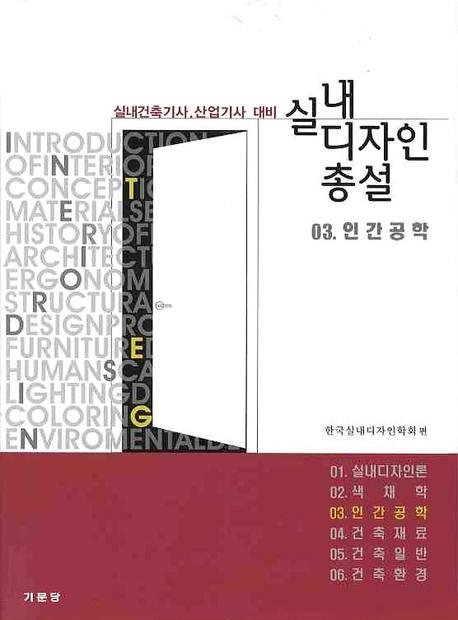 실내디자인 총설. 03 : 인간공학