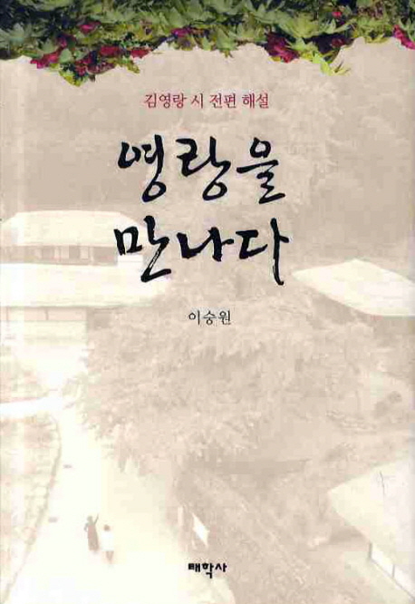 영랑을 만나다 : 김영랑 시 전편 해설 표지 이미지