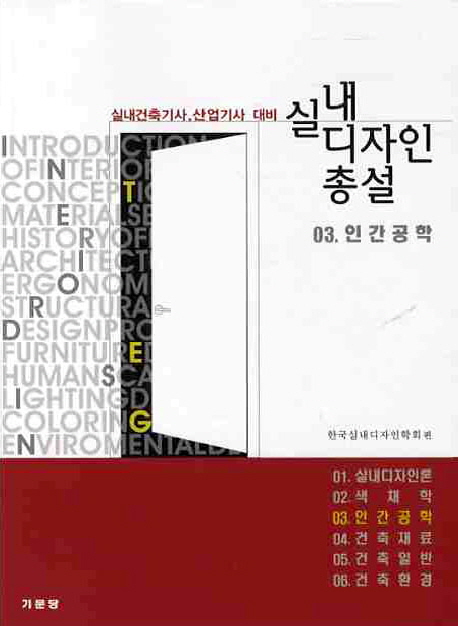 실내디자인총설. 03 : 인간공학